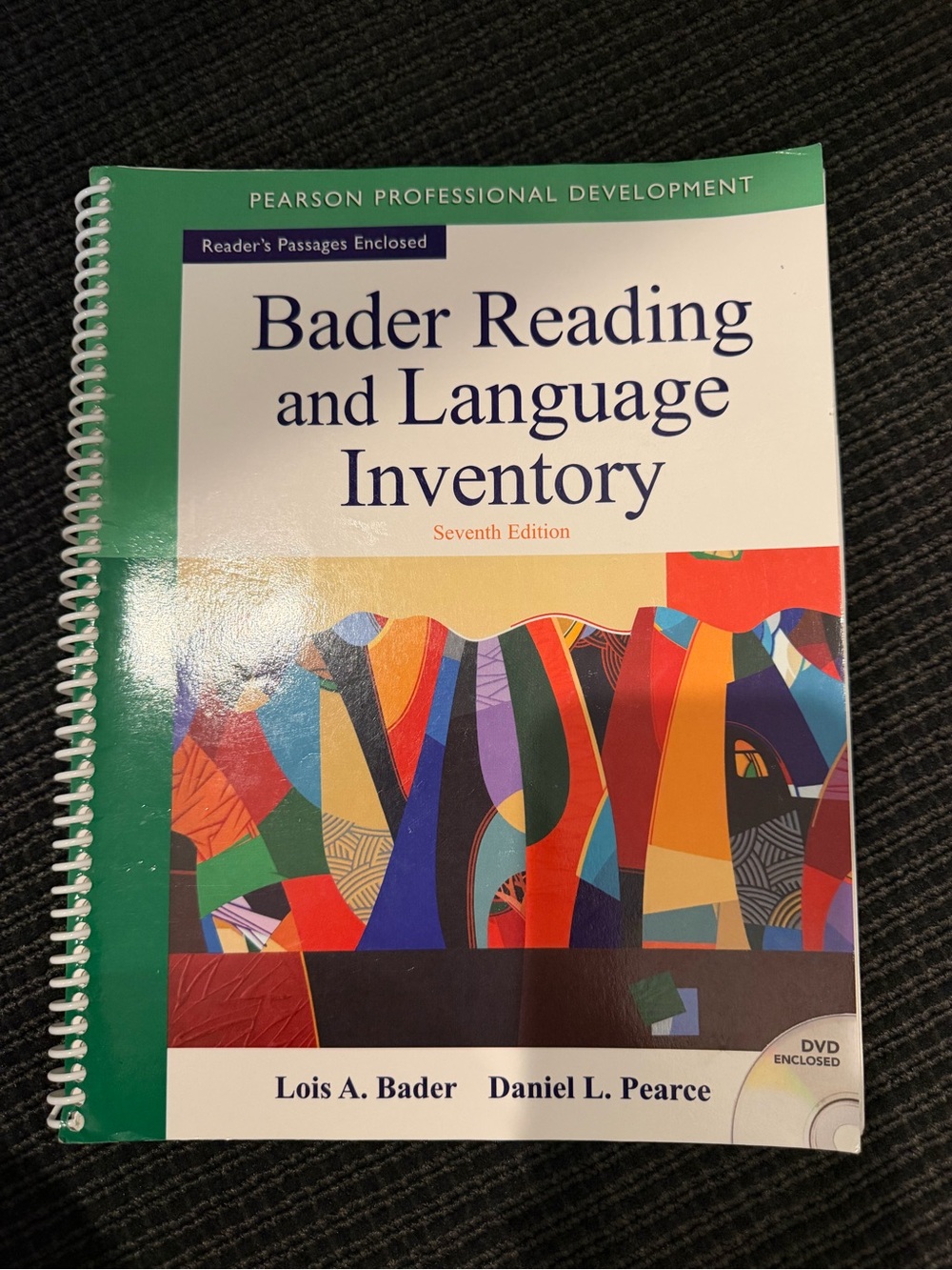 Bader Reading and Language Inventory- Seventh edition.